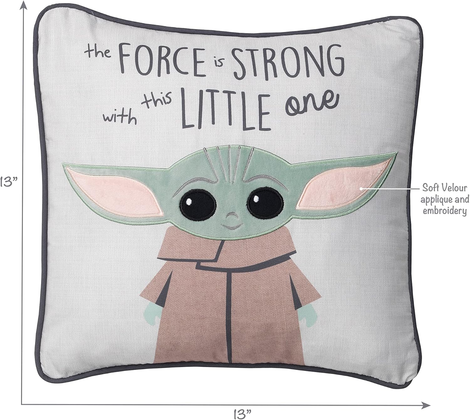 Lambs & Ivy Star Wars The Child/Baby Yoda Decorative Nursery Throw Pillow
