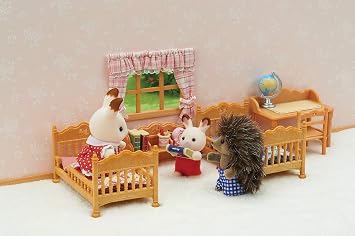 Sylvanian Families Children's Bedroom Set - dollhouse furniture 5338