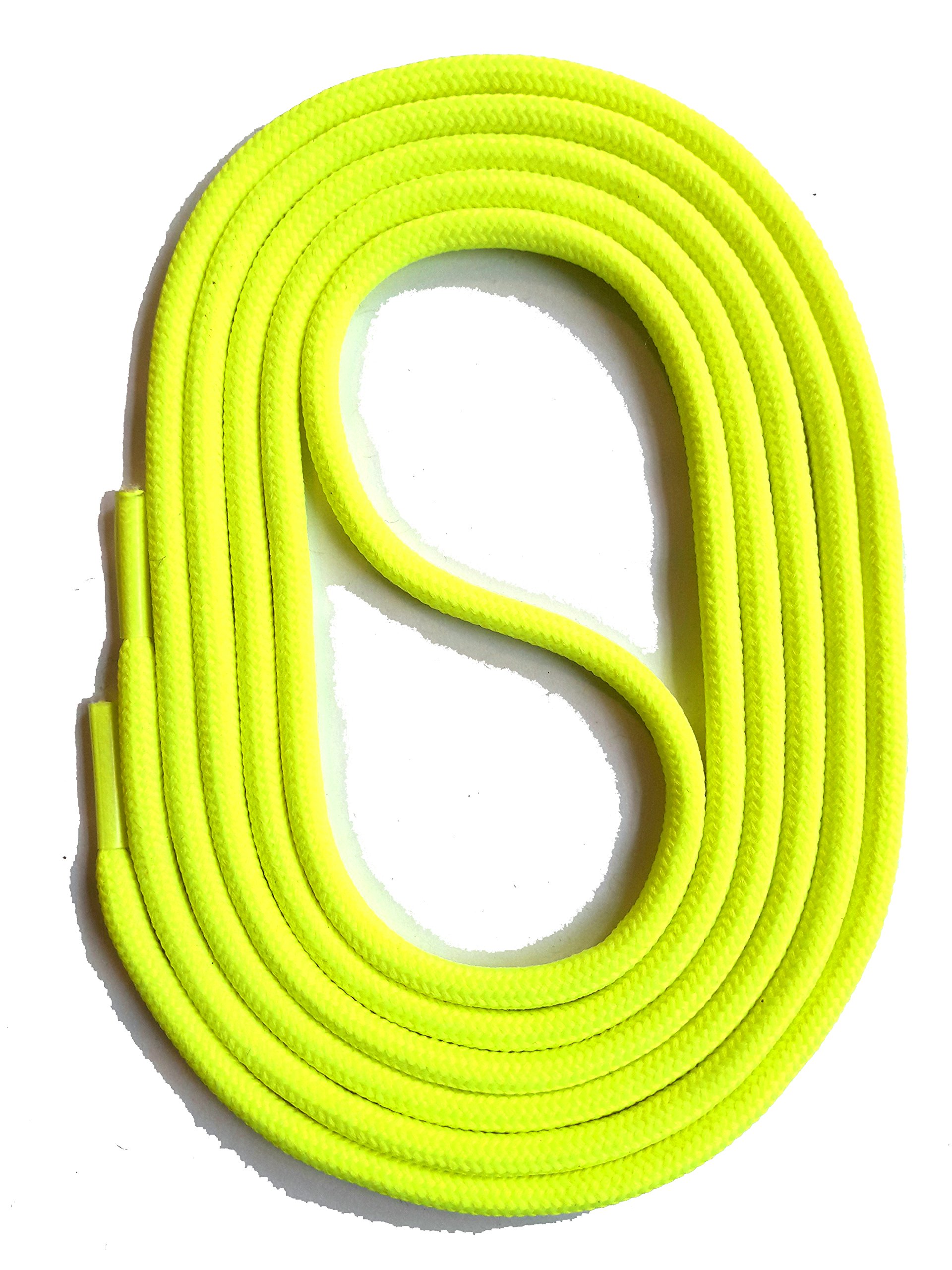 SNORS runde Schnürsenkel NEONGELB 90cm Ø3mm - stabil, reißfest, waschbar, robuste Schuhbänder für Sneaker Sport- und Laufschuhe Halbschuhe