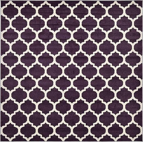 Vista 165 de Unique Loom Trellis Collection - Alfombra estilo marroquí de enrejado gris oscuro (8' 0 pies x 11' 0 pies)