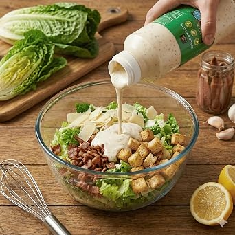 Sixsigma Foods Caesar Dressing 1 Litre - Perfect for Salads, Wraps, Sandwiches & Dips Rich, Creamy & Savory Classic Sauce with Garlic & Herbs - Ideal for Home, Cafes & Restaurants (Case of 1)