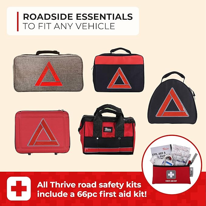 Kit de Emergencia para Auto Thrive - 104 Piezas, Bolsa Roja miniatura 9