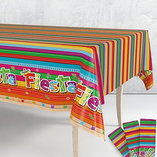 Miniatura 9 de KatchOn, XtraLarge - Manteles de mesa para fiesta, 108 x 54 pulgadas, manteles mexicanos, decoraciones de fiesta mexicana, decoraciones de Cinco de