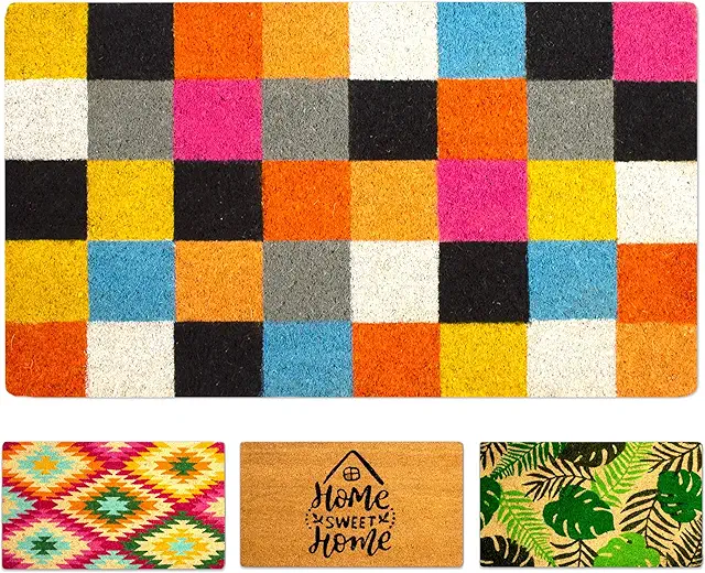 Felpudo Bonito LUA VIKA Coco 40x70 cm - Antideslizante y Resistente