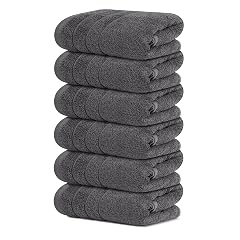 Tens Towels Pack of 6 Hand Towels 100 Cotton Lighter Weight Quick to Dry 16 x 28 Inches