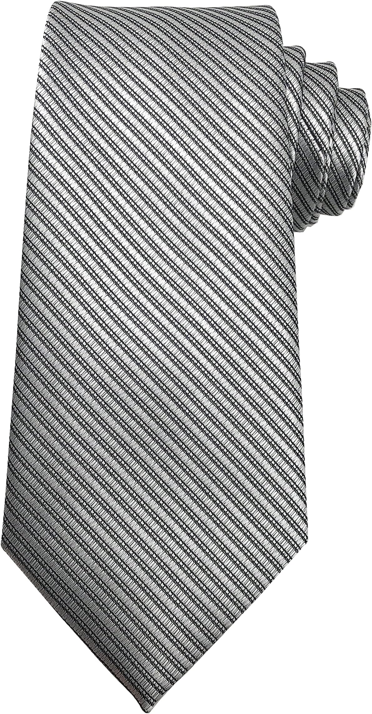 Men's Classic Solid Tie Silk Woven Necktie Jacquard Neck Ties For Men