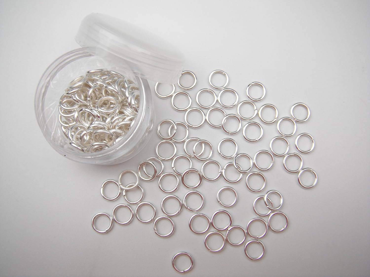 ALL in ONE 15 Gram/135pcs 6mm Antique Bronze Plated Open Jump Ring with Storage Box