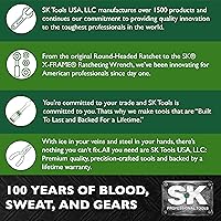 Vista 2 de SK Professional Tools 2317 - Enchufe de acero forjado en frío con acabado SuperKrome, 12 puntos, 0.669 in, fabricado en Estados Unidos