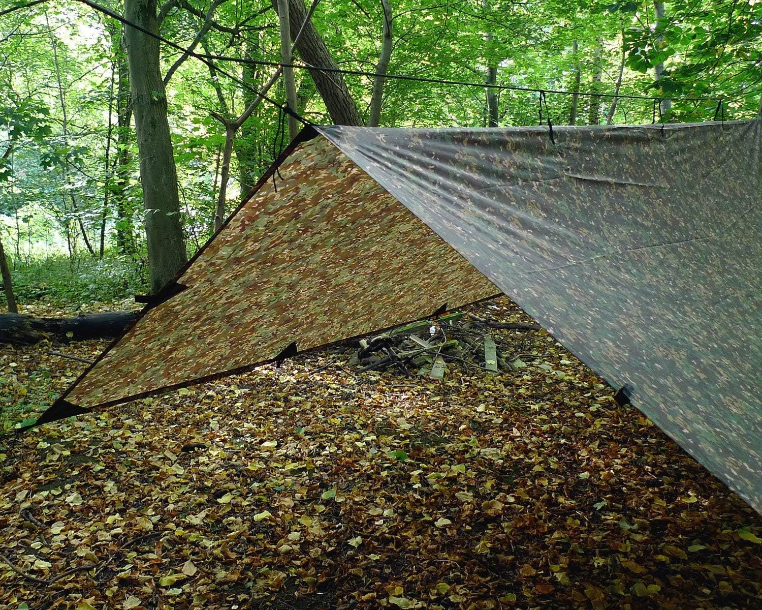 DD Tarp XL 4.5mx3m 多用途で軽量なタープ 耐水性 3000mm (迷彩 DD Tarp XL 4.5mx3m 多用途で軽量なタープ 耐水性 3000mm (迷彩