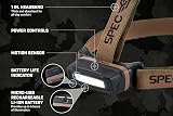 Spec Ops Tools Rechargeable LED Headlamp for Construction & Jobsite Use, Waterproof and Adjustable Headband with 2 Light Modes, Head Lamp 280 Lumens – view 5