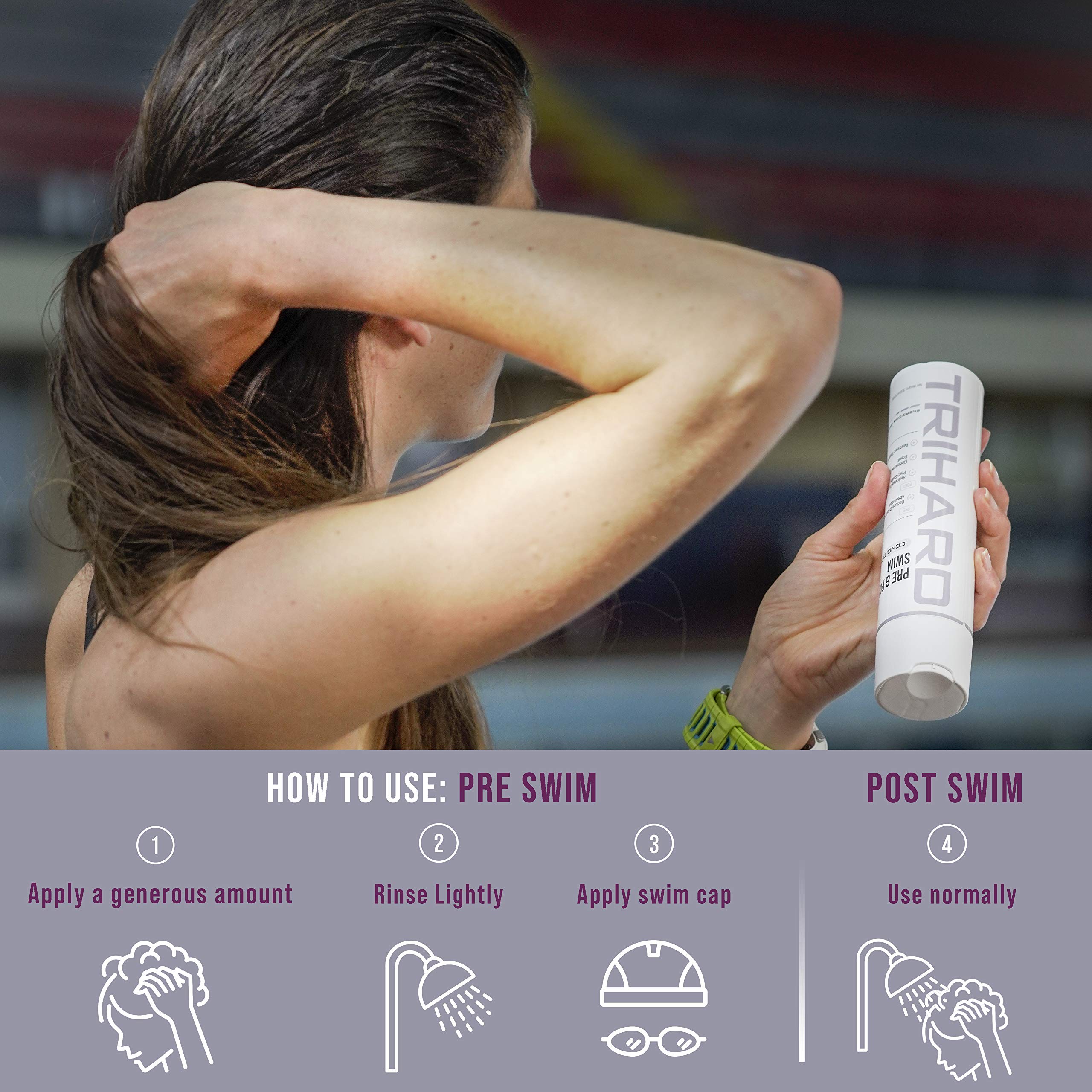 TRIHARD Pre & Post Swim Conditioner Swimmers Conditioner Pre Swim