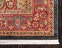 Vista 9 de Unique Loom Sahand Collection - Alfombra Arsaces (2 pies 2 pulgadas x 3 pies 1 pulgada, rectangular, azul marino/gris)