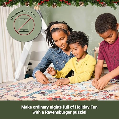 Miniatura 5 de Ravensburger - Navidad en casa - Rompecabezas de 100 piezas - Chalet tradicional decorado para las vacaciones - Piezas grandes para niños - Calidad