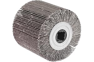 uxcell 120mmx100mm Flap Wheel Abrasive Cloth Wire Drawing Polishing Sanding Wheel