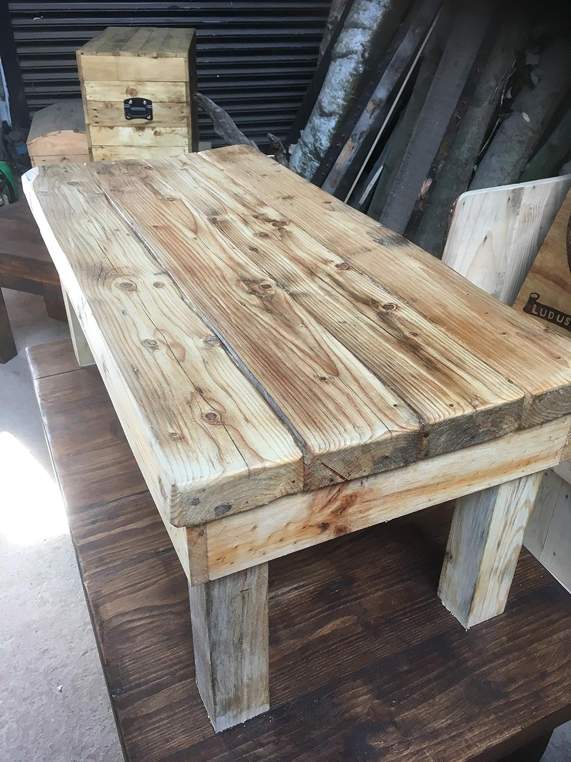 Reclaimed Wood Coffee Table Amazon.co.uk Handmade Products