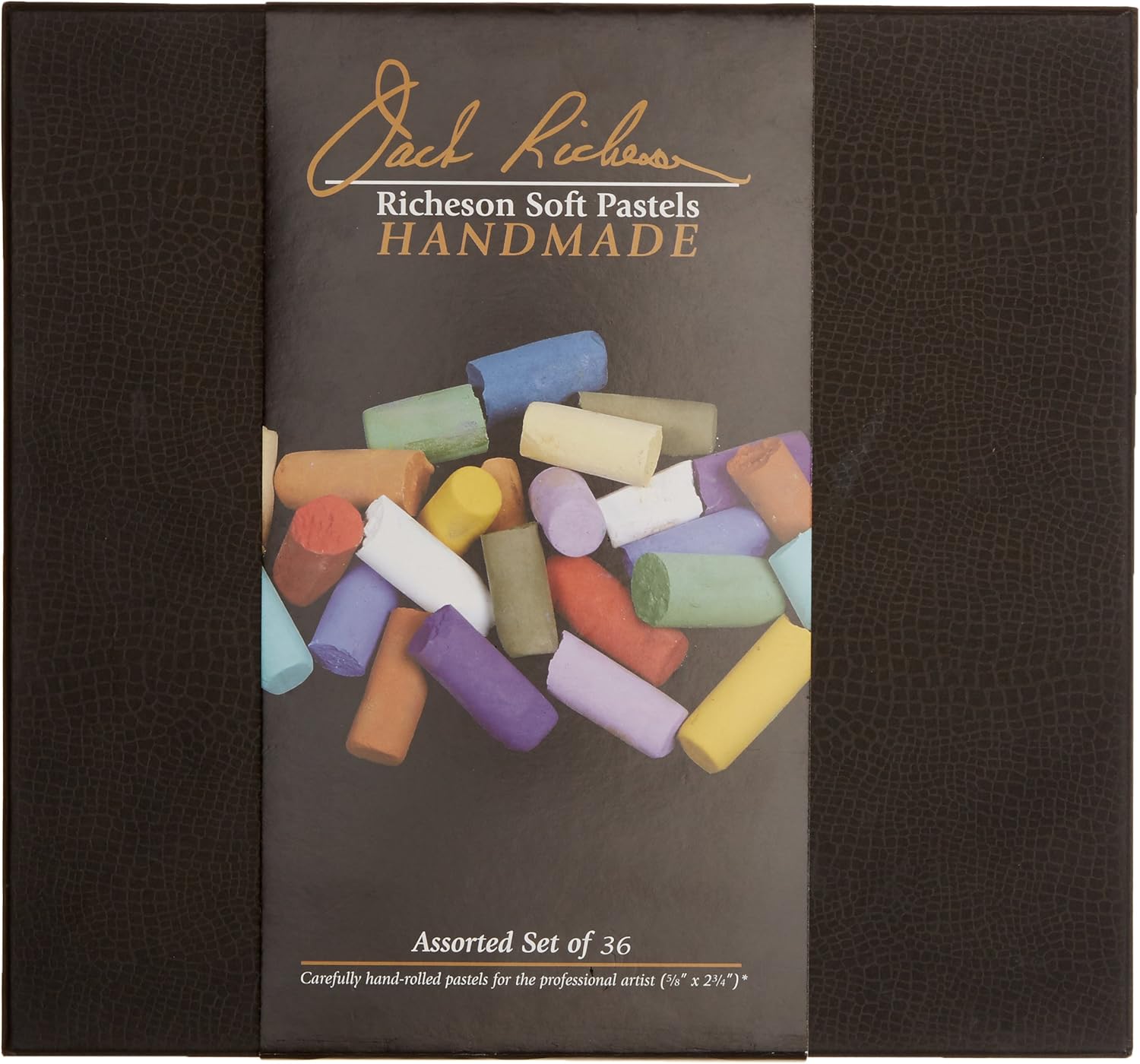 Jack Richeson Soft Handmade Pastels for Professional Artists, Assorted Set of 36