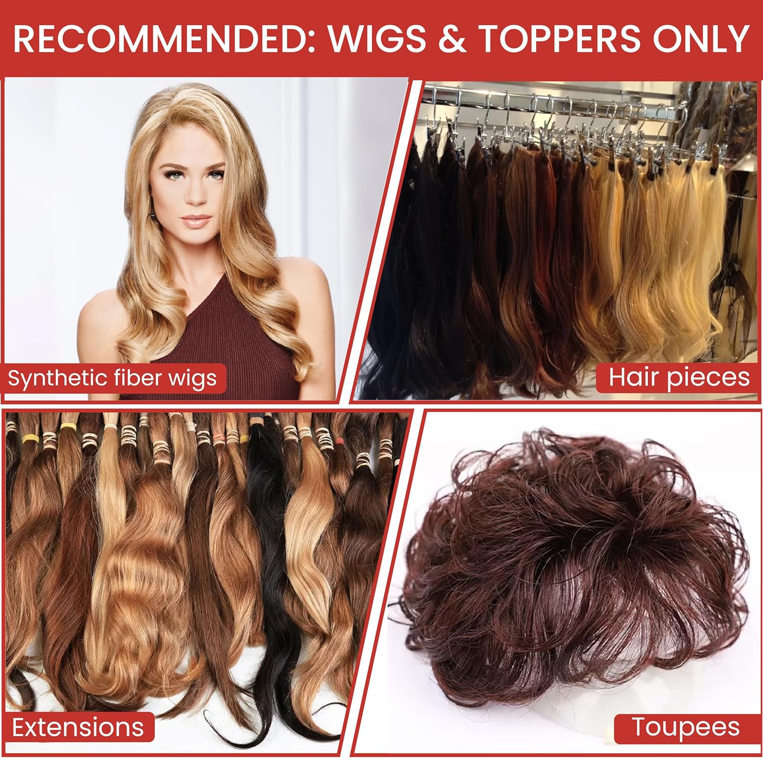Strong Hold Finishing Hairspray For Wigs & Hair Extensions, Fast Drying, Non-sticky & Humidity Resistant - 10 Fl Oz