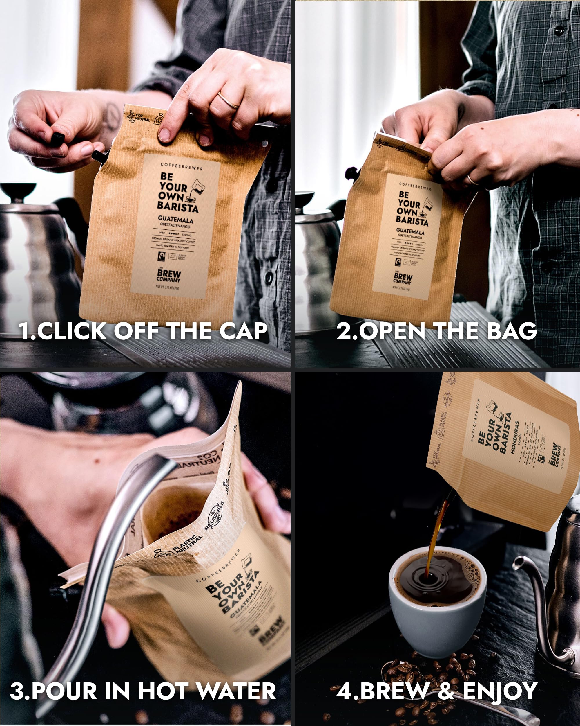 Cadeaux de fête des pères pour papa avec les meilleurs cafés du monde entier - Cadeau de fête des pères pour homme à brasser et à déguster à tout moment et partout - Cadeau de fête des pères avec 5