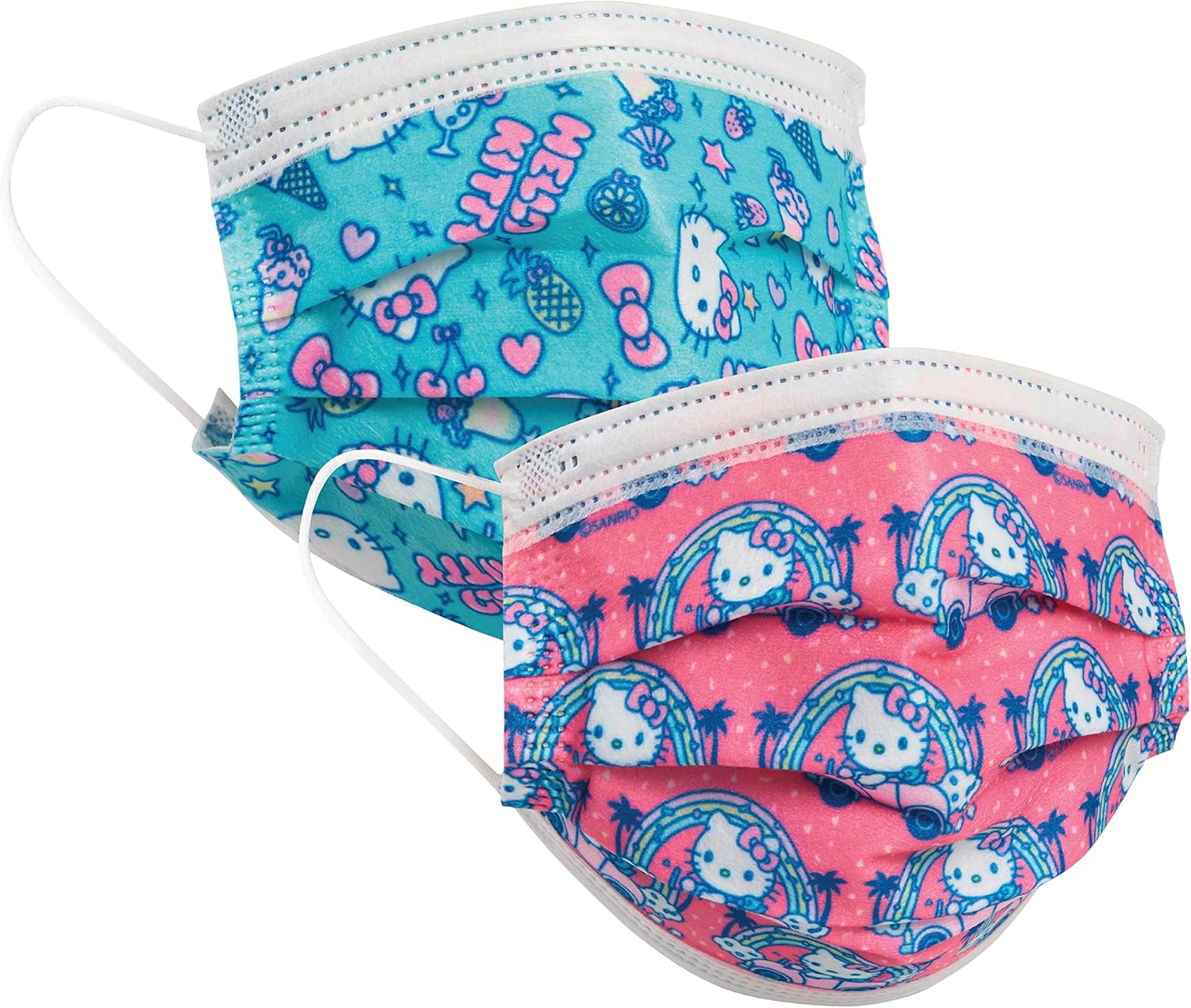 Just Play Children’s Single Use Face Mask, Hello Kitty, 14 count, large, Ages 8+, Kids Toys for Ages 8 Up