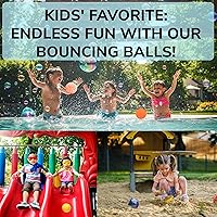 Vista 3 de Bolas de Rebote - Paquete Surtido de 12 Bolas de Rebote - 3 Tamaños: 45 mm / 1.77 pulgadas, 32 mm / 1.26 pulgadas y 25 mm / 1 pulgada - Mini Bolas