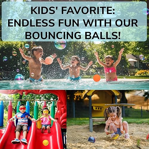 Miniatura 3 de Pelotas hinchables  Paquete surtido de 12 bolas rebotantes  3 tamaños 1.772 in, 1.260 in y 0.984 in  Mini bolas inflables para niños  Juguetes de