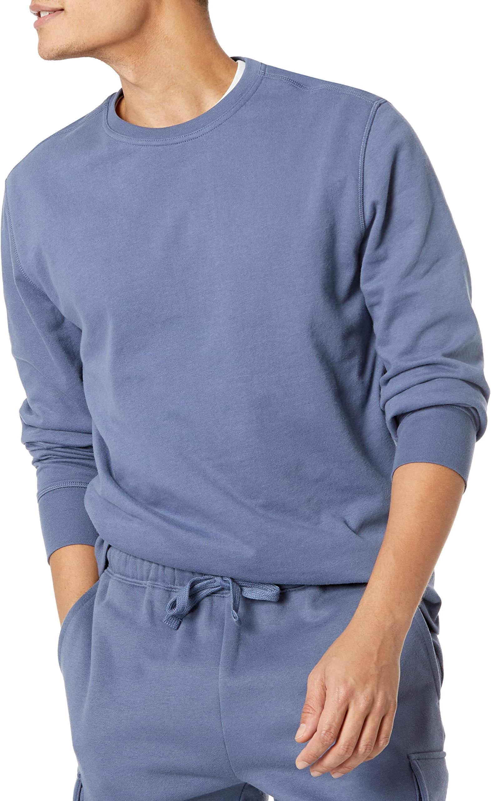 Amazon EssentialsMen's Long-Sleeve Lightweight French Terry Crewneck Sweatshirt