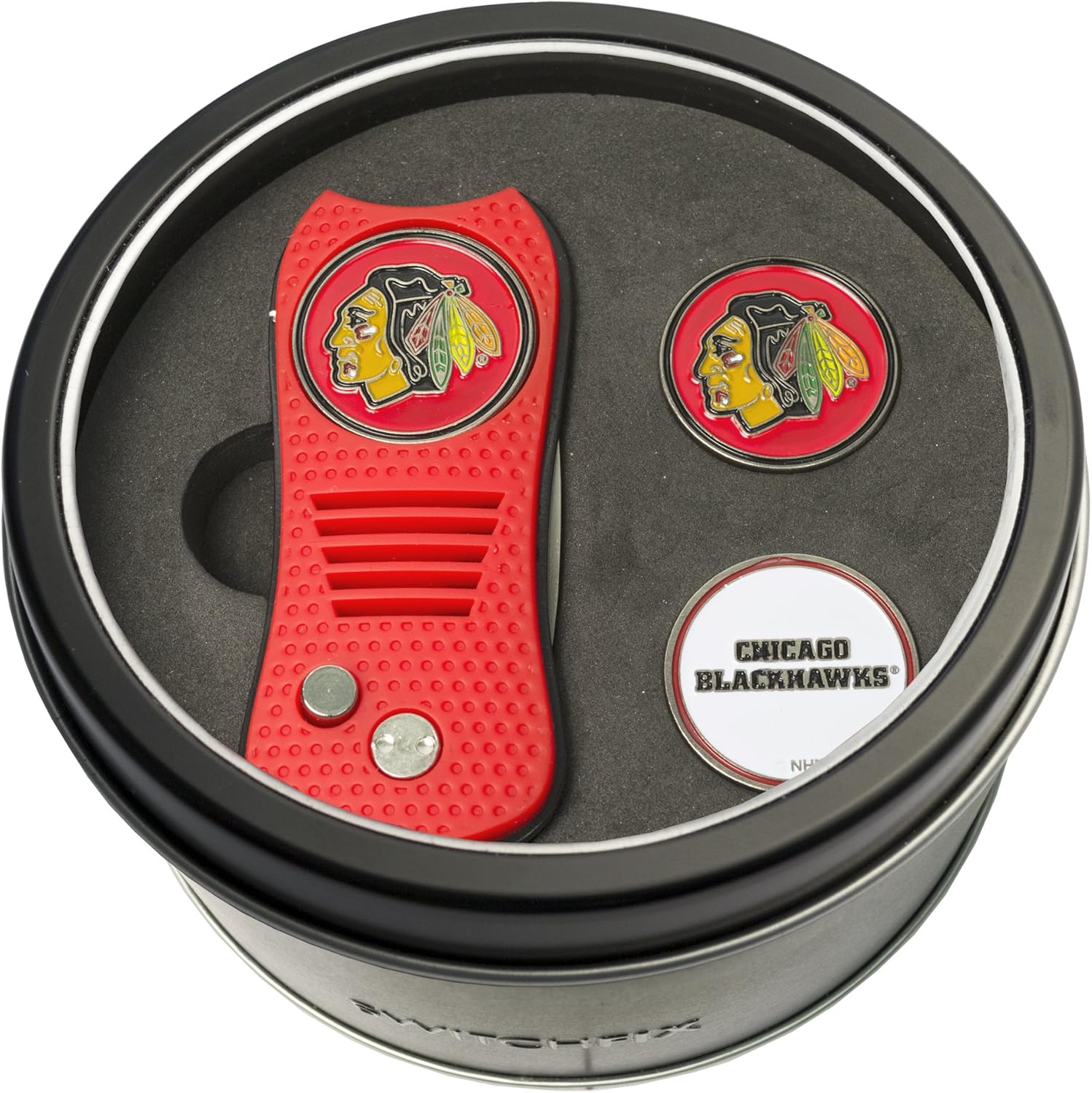 Team Golf NHL New York Islanders Gift Set Switchblade Divot Tool with 3 Double-Sided Magnetic Ball Markers, Patented Single Prong Design, Causes Less Damage to Greens, Switchblade Mechanism : Sports & Outdoors