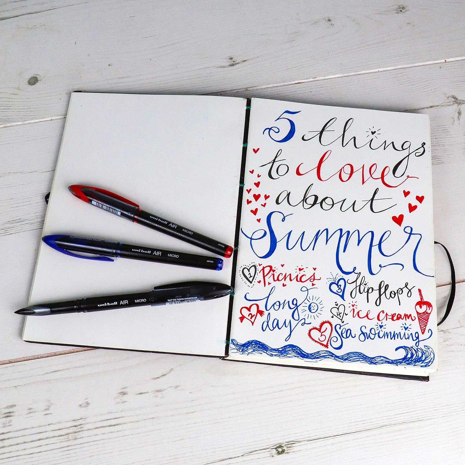 uni-ball UB-188-Micro Fountain Pen Tip 0.5mm Air Rollerball Pens, Red Gel, 12 Pack