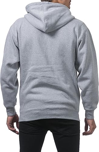 Vista 2 de Pro Club - Sudadera de vellón pesado con capucha y cremallera completa para hombre