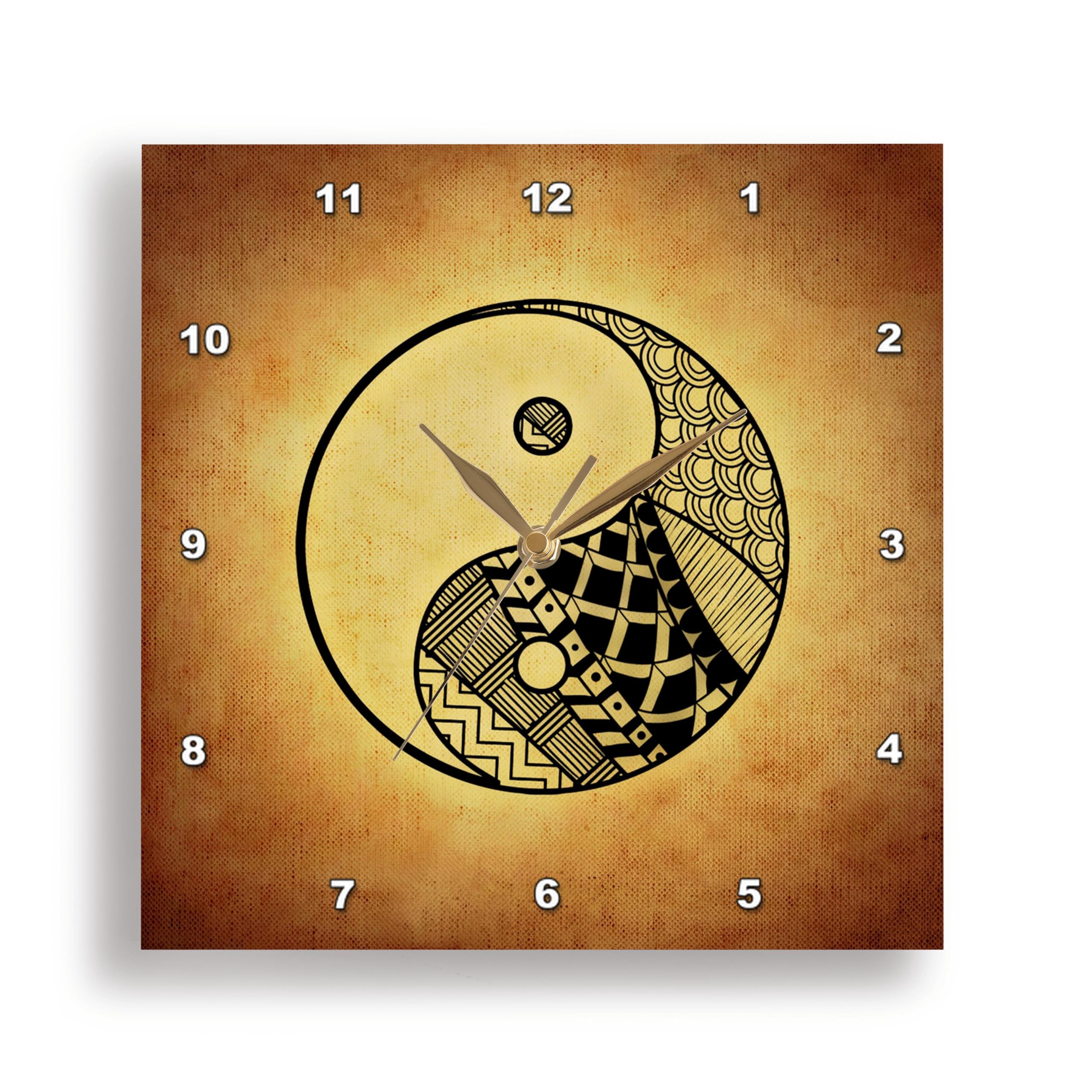 Horloge Yin et Yang Asie Symbol pour créer un coin zen salon