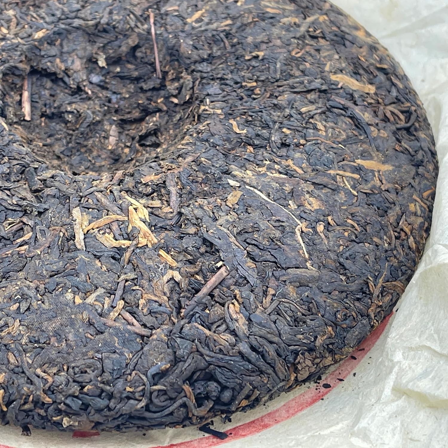 2001 Dahongyin Ripe Pu-erh Tea Cake, 357g, Customized by China Tea Brand, from Yunnan