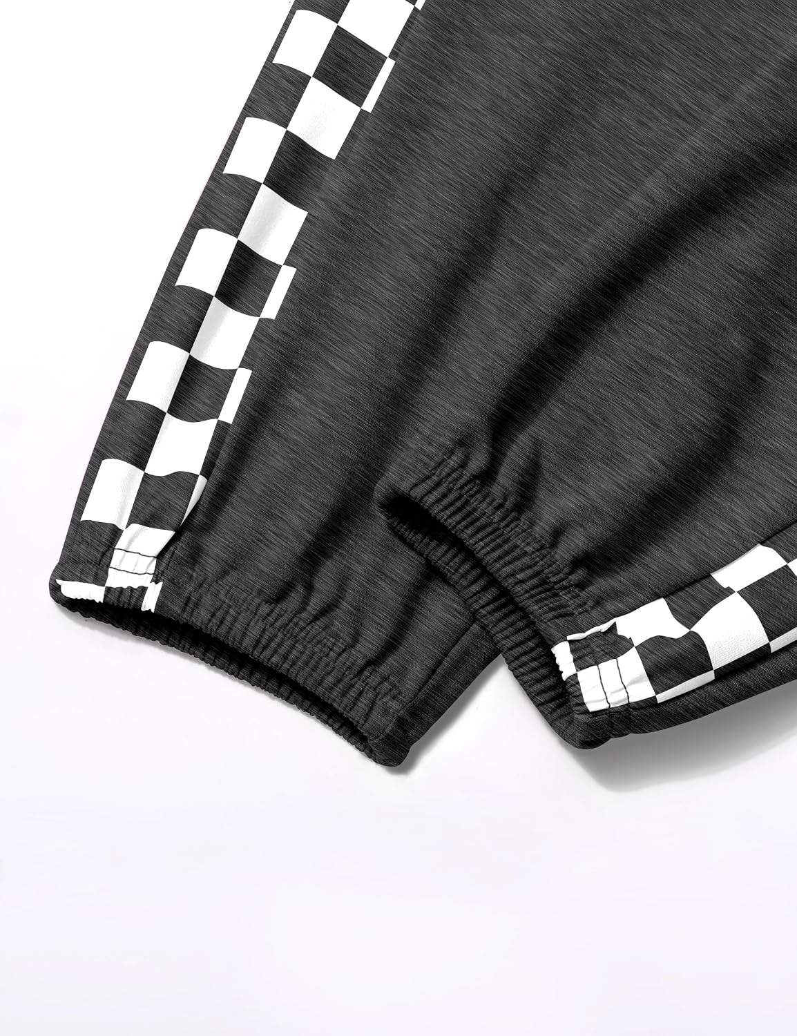 Unisex Boys Girls Clothes Plaid 2 Piece Outfits Athletic Tracksuit Hooded Sweatshirt and Sweatpants Kids Sweatsuits