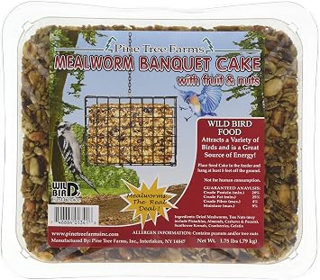 Pine Tree Farms 1341 Mealworm Banquet Cake, 1.75 lb