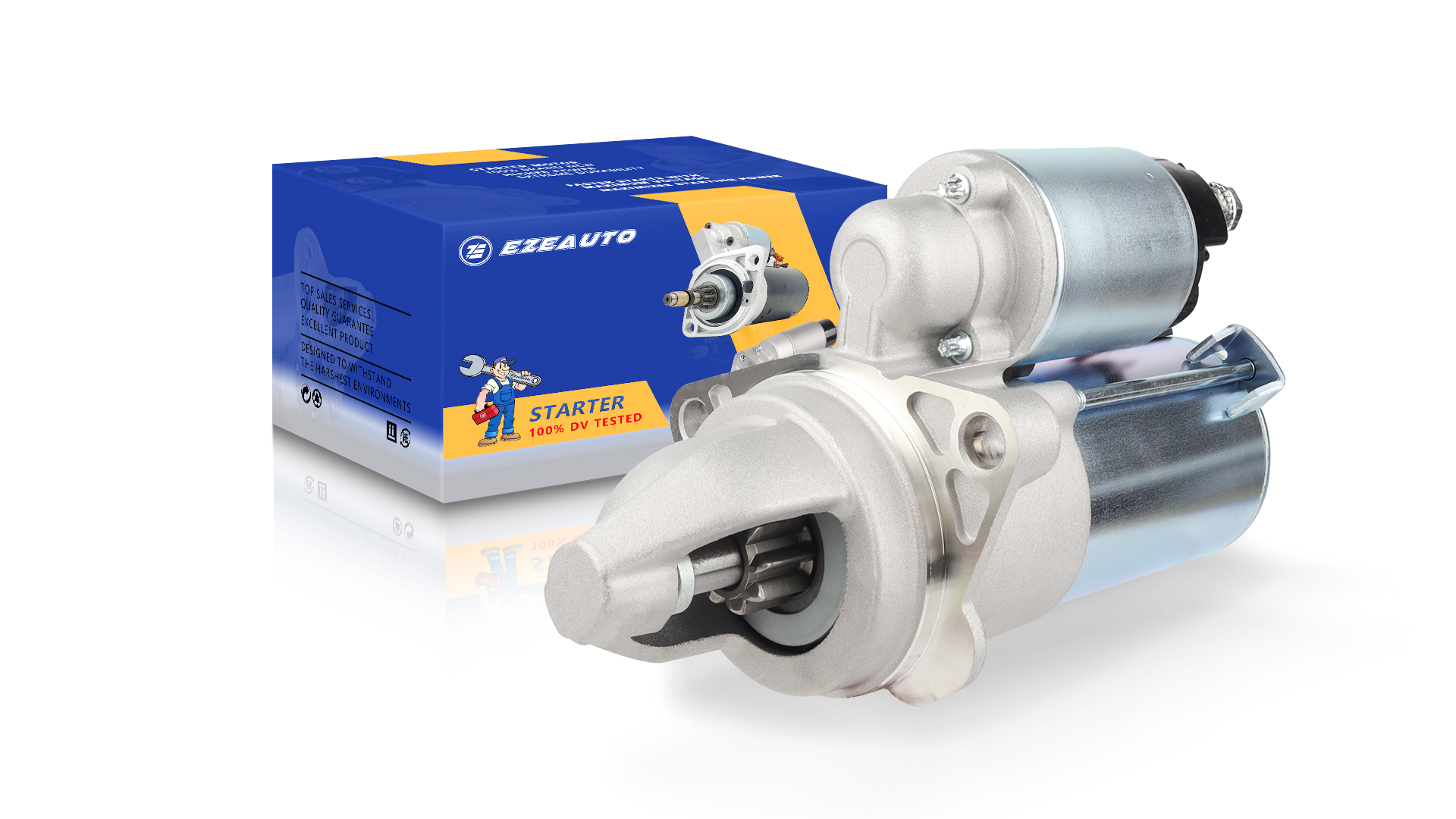 Image of Ezexpreze 6947 Starter Compatible with Chevy Malibu 08-14, Equinox 10-17, Impala 14, Cobalt 08-10, HHR 08-11 & GMC Terrain 10-17 & Buick Lacrosse, 2.0L 2.2L 2.4L, 12V 1.4KW 9-Tooth Clockwise