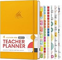 Vista 1 de Planificador para Profesores Clever Fox – Planificador del Año Escolar con Calendarios y Planes de Lecciones – Libro de Planificación