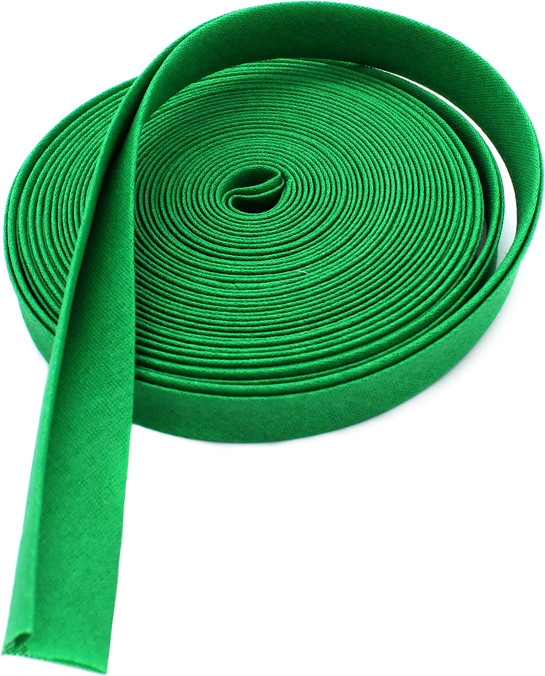 Double-fold Bias Tape 1/2" Wide ~ Poly Cotton (5 Yards, Green)