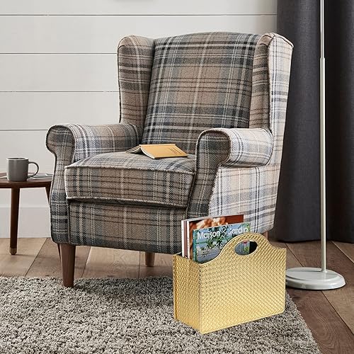 Miniatura 64 de HofferRuffer Soporte para cesta de revista, estante plegable para revistas, organizador de archivos de documentos, carpeta de archivos, organizador