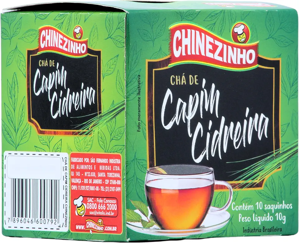 Chinezinho Chá De Erva Cidreira Para Infusão 10 Gramas Com 10 Saquinhos
