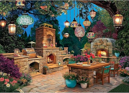 Miniatura 18 de Blueforest Rompecabezas para adultos de 1000 piezas, rompecabezas de otoño del mercado de la granja, rompecabezas familiar imposible, difícil,