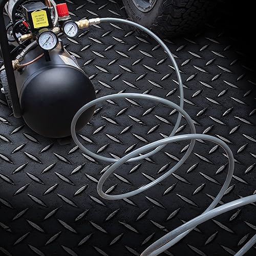 Miniatura 5 de JACO ViperFlow - Kit de manguera de aire en espiral de poliuretano, 14" x 30 pies (gris tormenta)