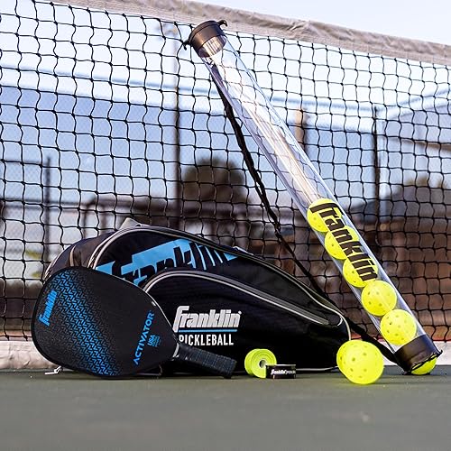 Miniatura 7 de Franklin Sports Juego de palas y pelotas de pickleball – Raquetas de madera de pickleball + bolas de pickleball – Activador – Aprobado por