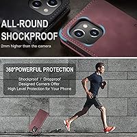 Vista 23 de SINIANL Funda de cuero para iPhone 15 Pro Max, cartera para iPhone 15 Pro Max, funda tipo cartera plegable con función atril magnética, ranuras