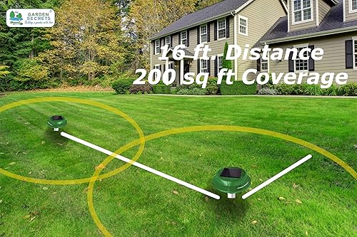 Miniatura 5 de Paquete de 2 unidades de repelente solar profesional de MOLE y serpiente, gusano escorpión de serpiente topo, etc. Detterente, mantén las plagas