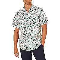 Amazon Essentials Camicia con Stampa a Maniche Corte vestibilità Regolare Uomo