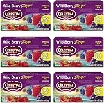 Celestial Seasonings Thé Herbal Wild Berry Zinger, 20 Comptes (Paquet de 6)