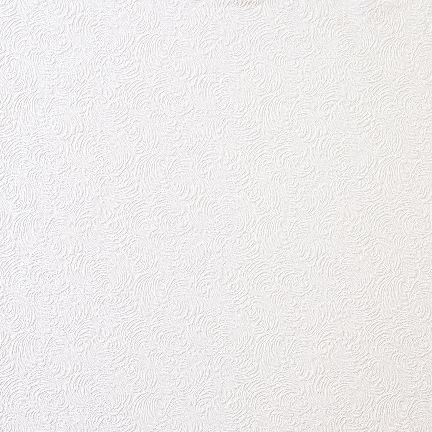 Brewster Home Fashions 148-59004 Matisse Swirling Plaster Wallpaper, Paintable, White