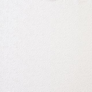 Brewster Home Fashions 148-59004 Matisse Swirling Plaster Wallpaper, Paintable, White