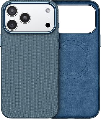 for iPhone 17 Pro TechWoven Case 2025, iPhone 17 Pro Phone Case Compatible with Mag-Safe Shockproof Anti-Slip TechWoven Premium Woven Fabric Cover for 17 Pro 6.3", Deep Blue