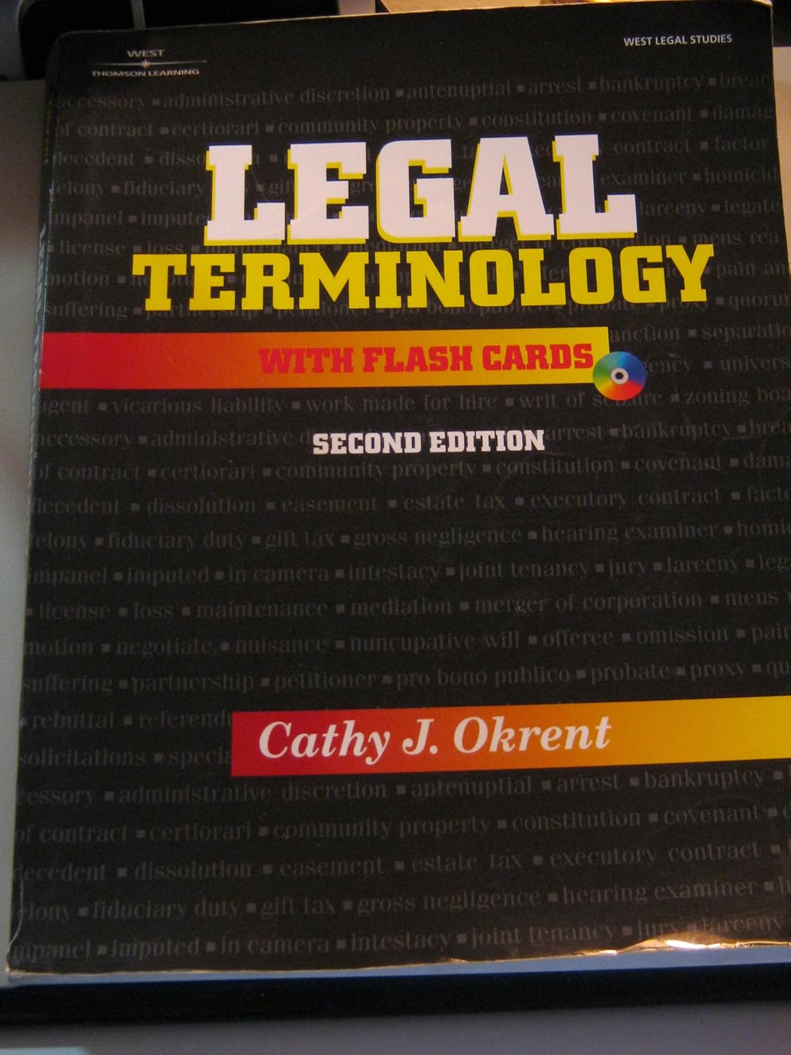 Legal Terminology with Flashcards 9780766827615 Okrent, Cathy Books