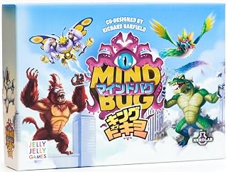 JELLY JELLY GAMES マインドバグ×キングオブトーキョー カードゲーム、2-4人用、日本語版、戦略ゲーム、リチャード・ガーフィールド共同デザイン、対象年齢6歳以上、独立拡張、これだけで遊べる